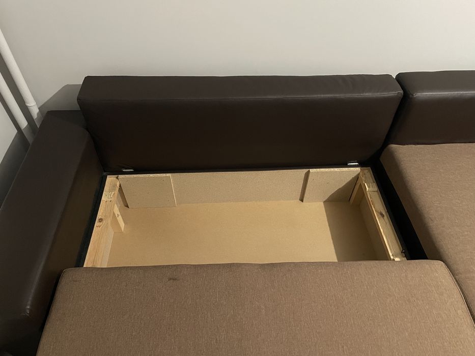 Ъглов диван с функция сън и две ракли