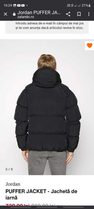 Jordan
PUFFER JACKET - Jachetă de iarnă