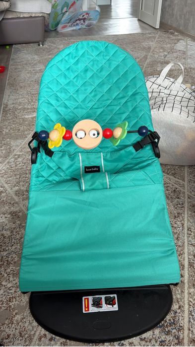 Шезлонг зеленый 3000