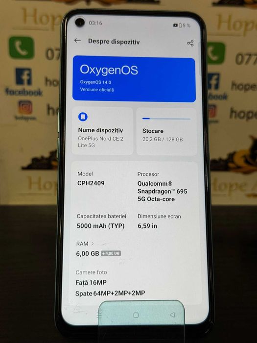 Hope Amanet P10/ONEPLUS NORD CE 2 Lite 5G