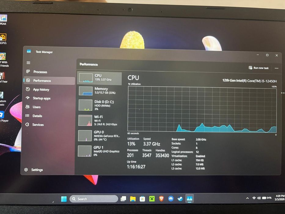 Laptop Gaming Acer Aspire 7