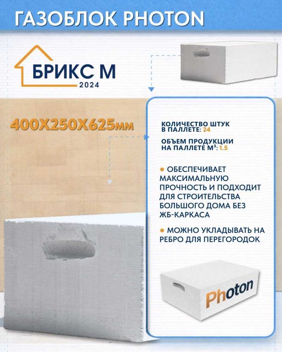 Газобетонные блоки PHOTON
