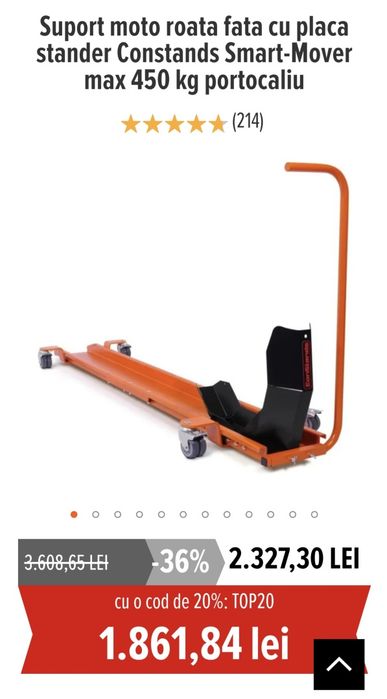 Sina  moto roata fata stander Constants