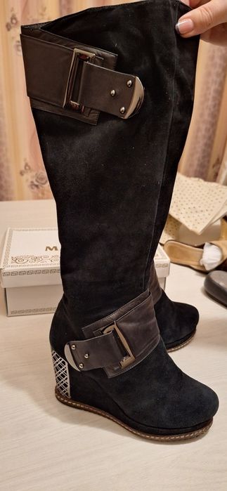 Продам сапоги натуральный кожаные