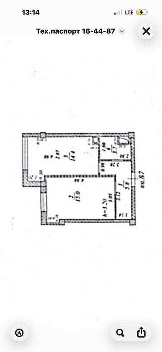 Продам 1 комнатную квартиру