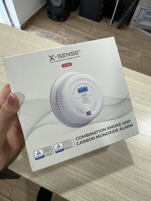 Detector de fum si monoxid de carbon X-Sense SC08, NOU/Sigilat!