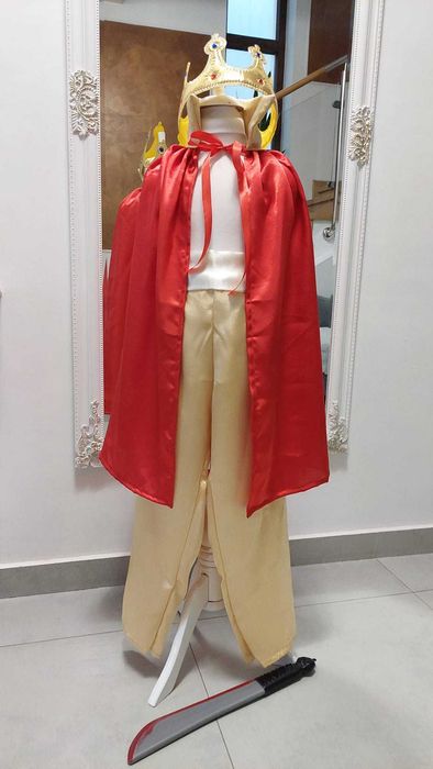 Costumatie Rege Rosu Imparat Verde Print Cavaler Harap Alb Praslea