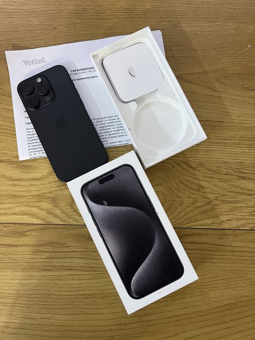 Бартер като нов IPhone 15 pro 256gb гаранция Йетел