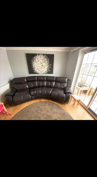 Кожена мека мебел