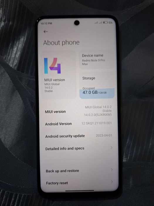Redmi note 9 pro max.