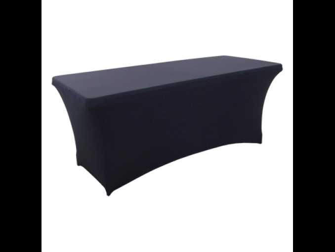 Правоъгълна кетъринг маса 180/75 под наем + еластан 19 лв/бр