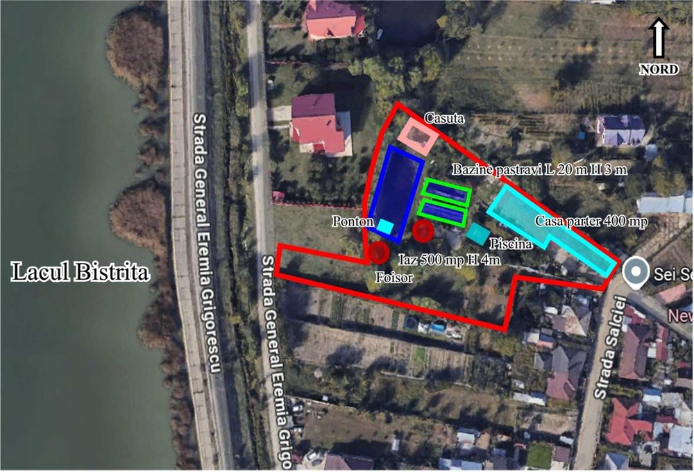Proprietar vand  teren 4400mp  si casa 400 mp in orasul Bacau