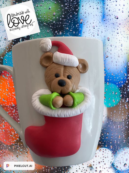 Cani decorate cu lut polimeric, cadouri sarbatori