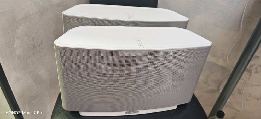 2x Sonos Play:5 S5 stereo boxe premium WiFi + AUX sunet puternic