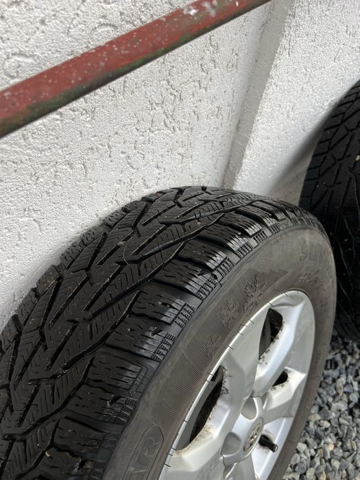 Jante + Anvelope 225/65R17 de iarnă in stare bună Dot 2022