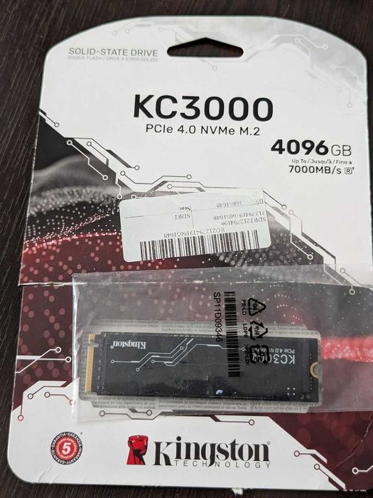SSD 4TB KINGSTON KC3000 Gen4x4 7000MB/s M.2 NVME 80mm ca nou, garantie