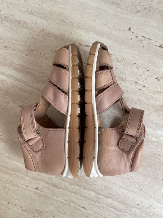 Sandale copii din piele Bisgaard Billie culoare bej (nude) marimea 27 interior 17,1 cm