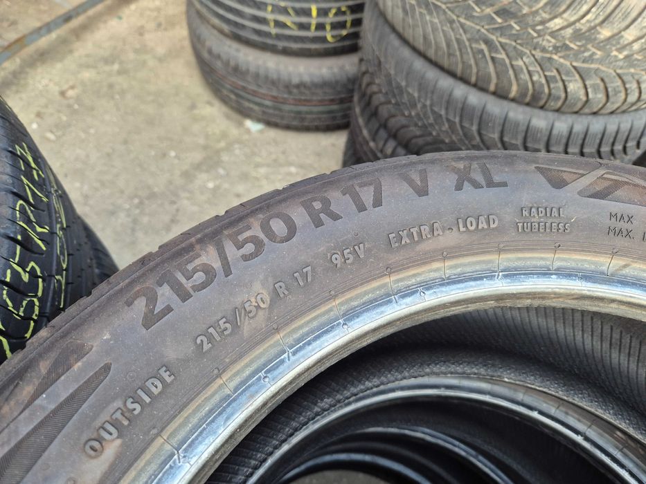 4 Anvelope de VARA - 215/50/17 - Continental - CA NOI - DOT 2022 !