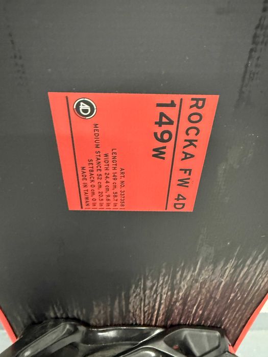 placa snowboard head rocka 4d wide L149cm