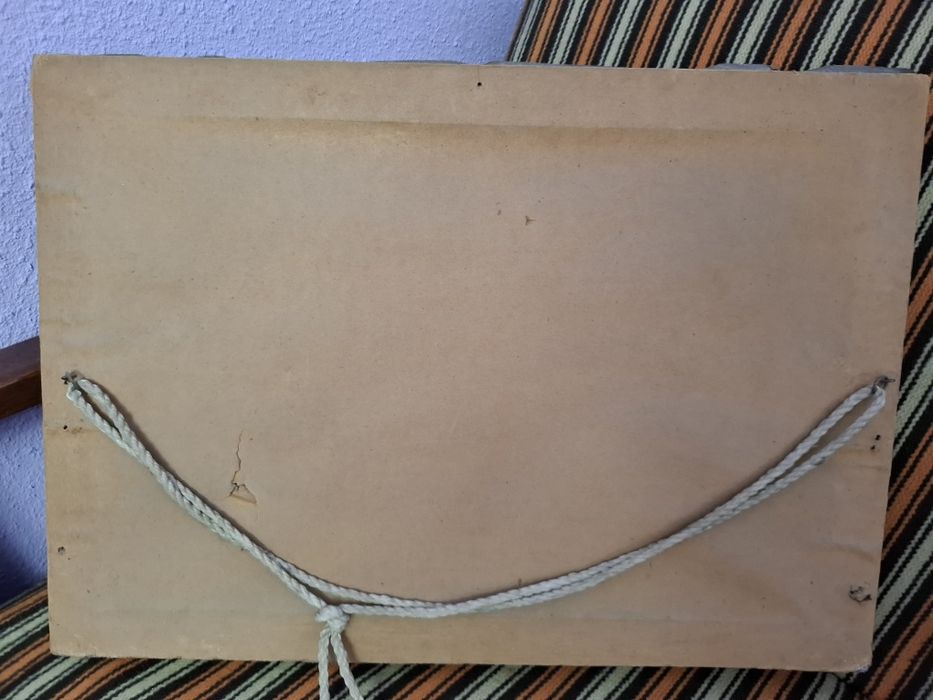 Set 2 tablouri vechi în ulei (1977) – Ramă Baroc / Decor Vintage Iași
