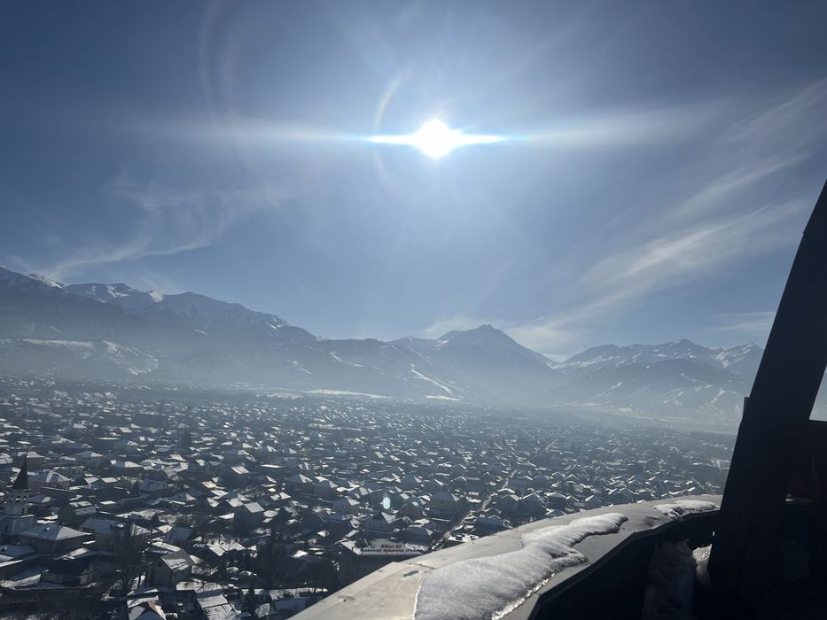 Мега, терраса, посуточно. ЖК Айгерим