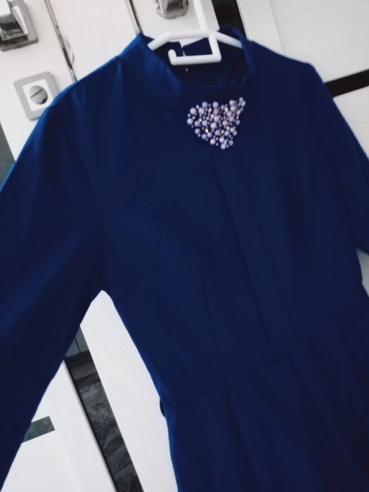 Синий платье жен