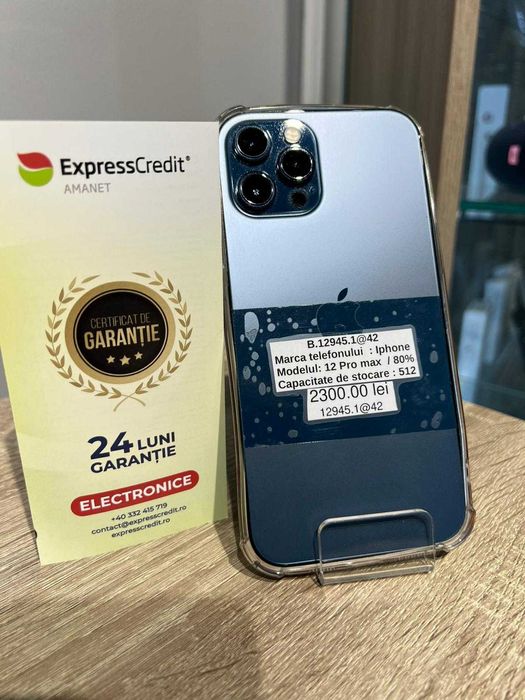 (ag42) Iphone 12 Pro Max 512gb *2 ani garantie* b12945