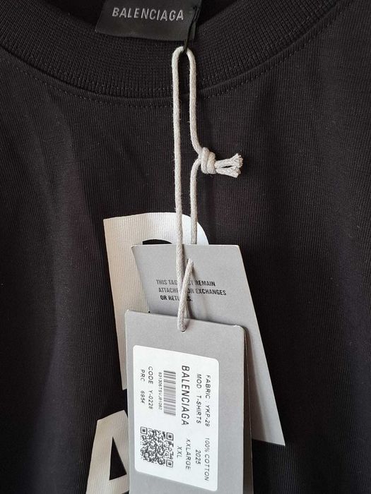 Tricou Balenciaga, negru, masura XXL, nou, cu eticheta