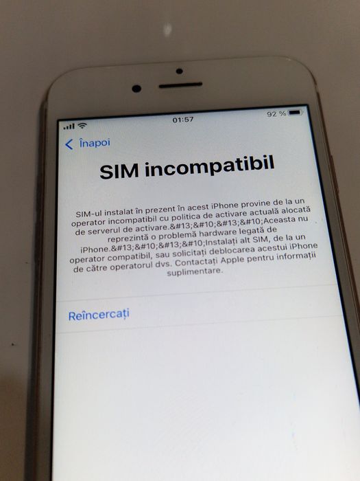 Telefon 6s blocat in rețea