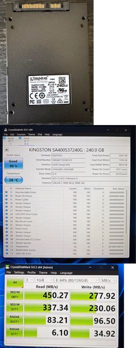 Ssd kingston 240 Gb
