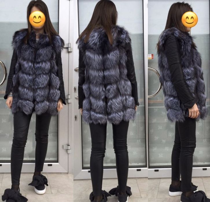 Жилет из чернобурки