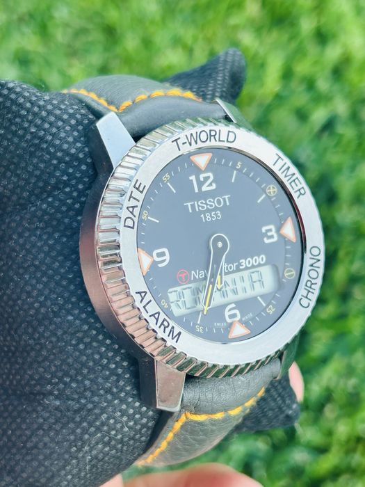 Tissot T-Navigator 3000 T Touch World Time Z270/370 GPS  ETA 42mm timezones t world function