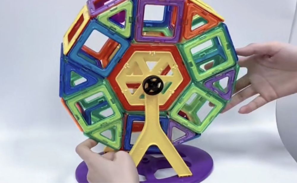 Set Inteligent de Constructie Magnetic 168 buc