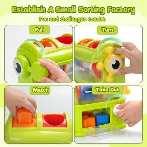 Нов Монтесори сортер форми и цветове образователна играчка за деца 1-3 г