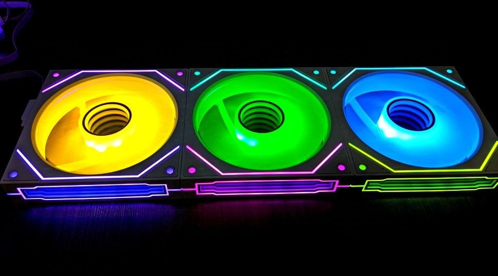 Комплект 3 reverse вентилатора JUMPEAK MX120 – ARGB 120mm безжични