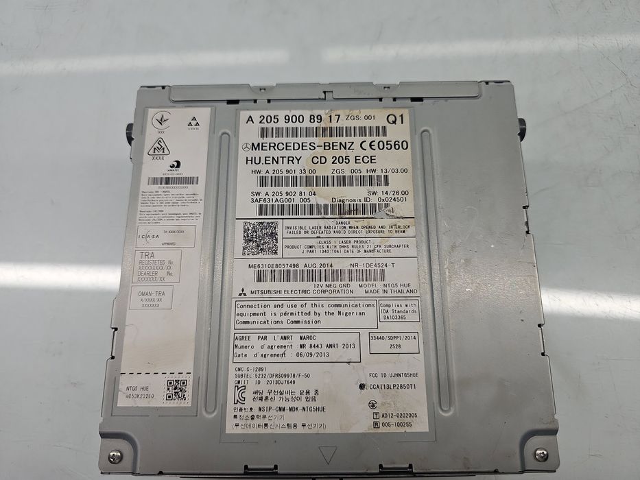 Unitate multimedia Mercedes Clasa C (W205) [Fabr 2014-prezent] A205900
