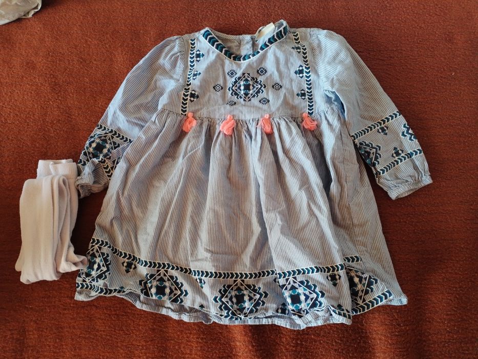 Детска рокличка с етно мотиви размер 98