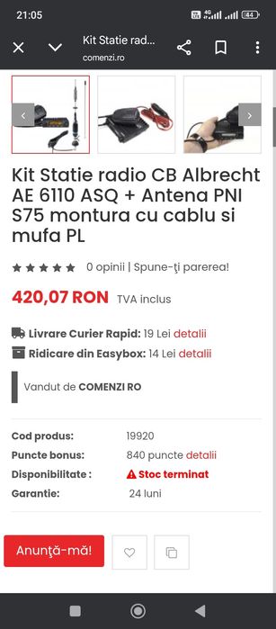 Vând stație recepție