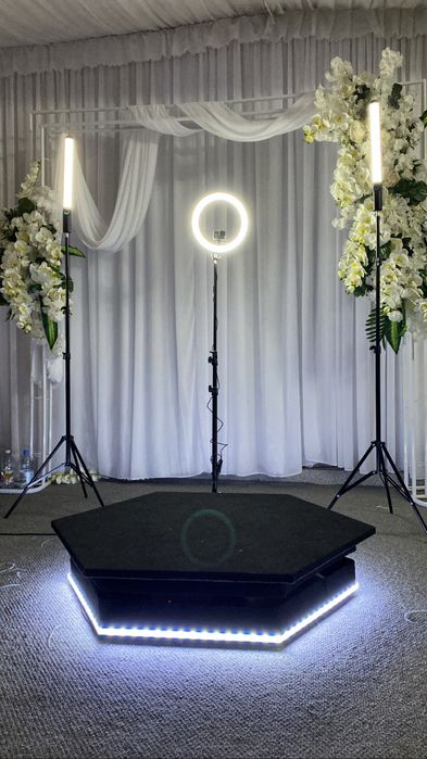 Platforma 360/video booth/Cabina-Oglinda foto/Fum greu/Artificii