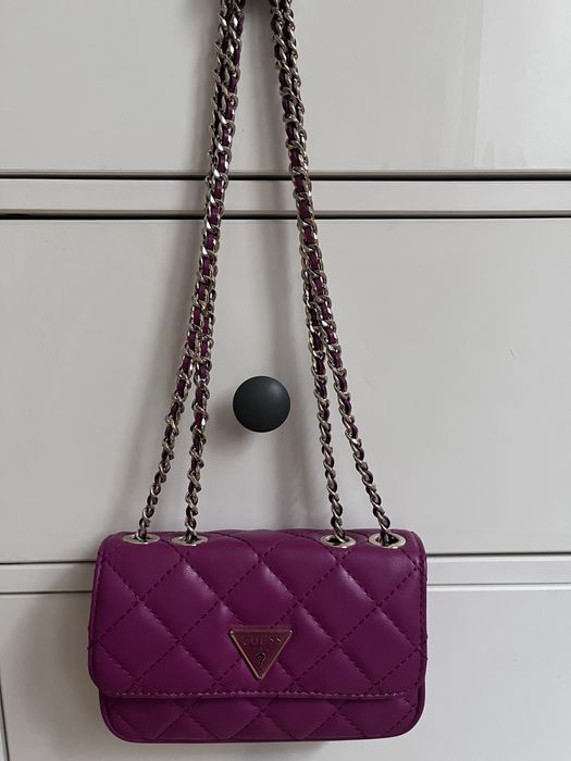 Чанта Guess Cessily Micro Mini - розова