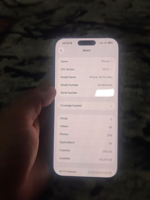 Iphone 16 pro max ideal holatda