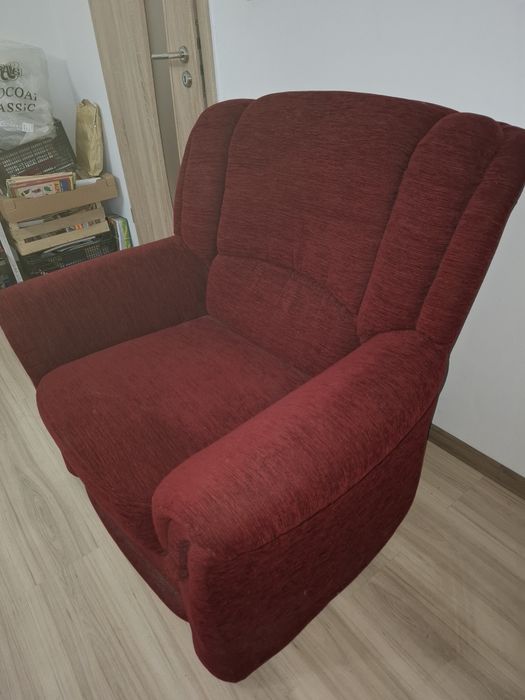 Fotoliu visiniu elegant