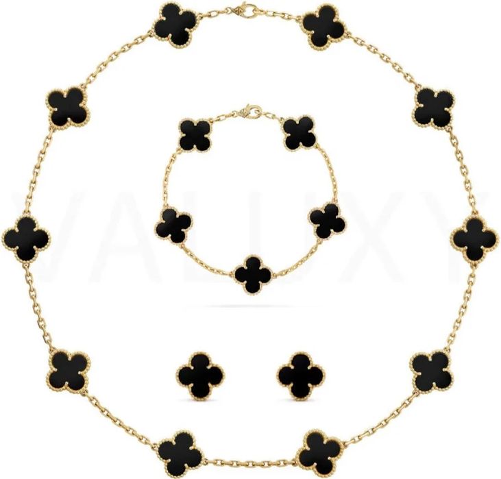 Set de bijuterii Van Cleef placate cu Aur