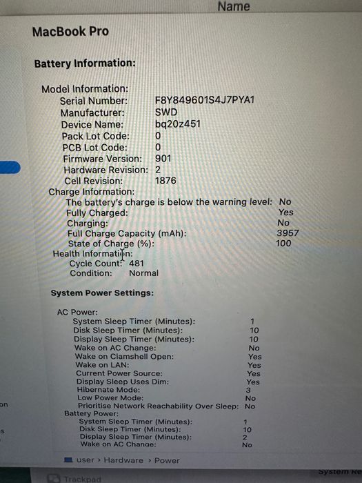 MacBook Pro A2251 I7 32GB 512GB