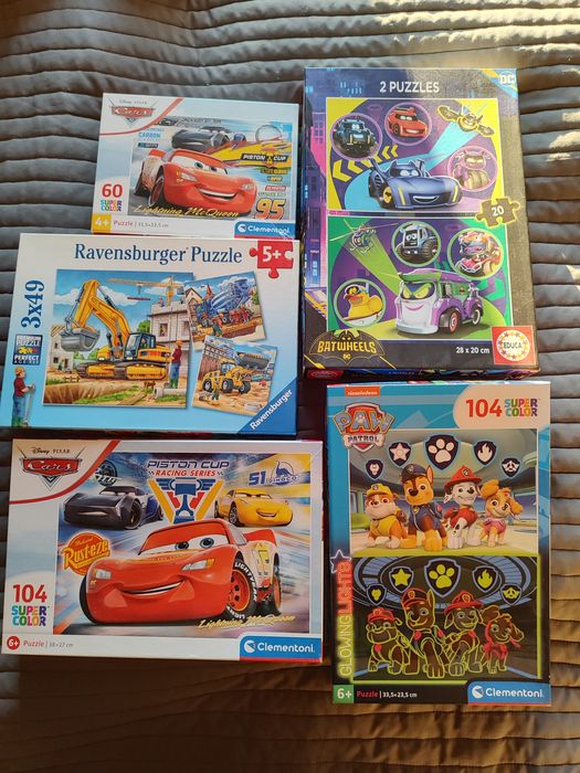 Продавам детски пъзели – запазени и чисто нови