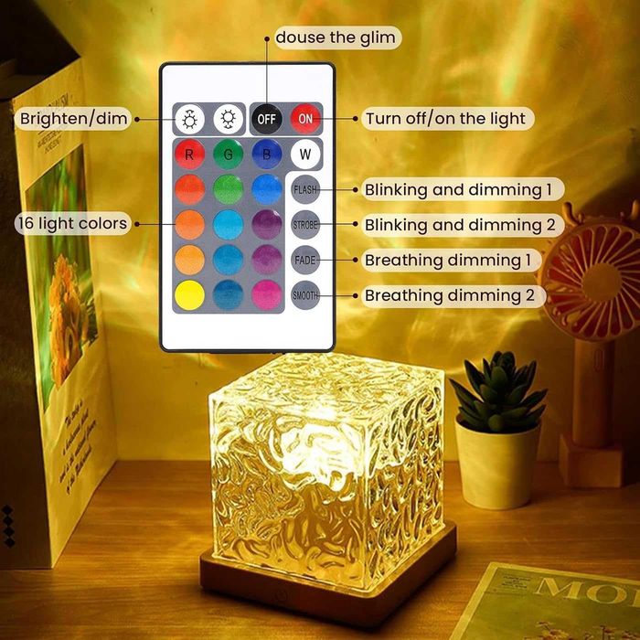 Lampă LED Ambientală 16 Culori & 30 Moduri de Iluminare – Design Modern