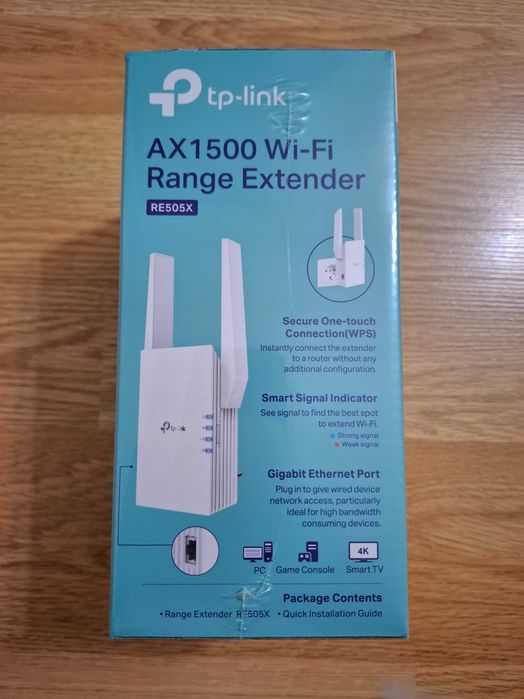 Range Extender TP-Link RE505X Wi-Fi 6 Dual-Band Gigabit AX1500