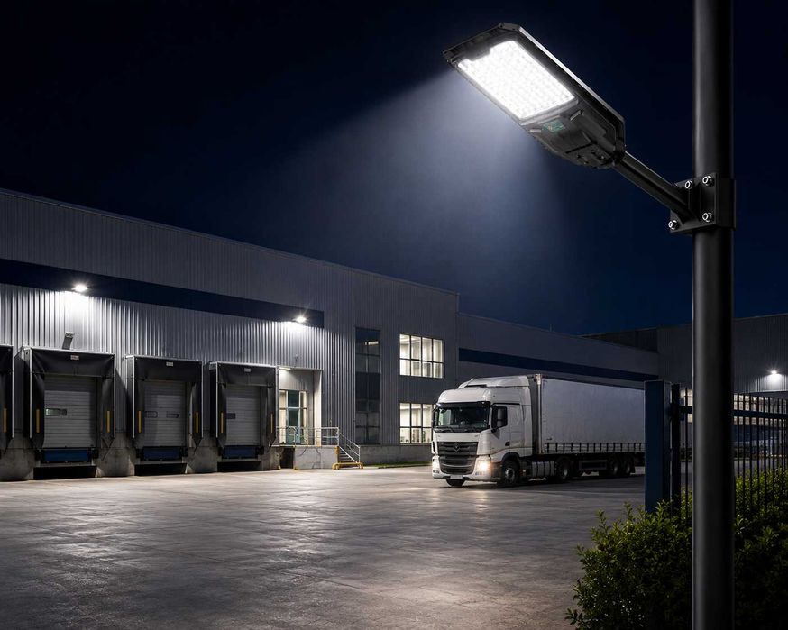 Lampa stradala solara LED Hayami KL25-293 6500K IP65