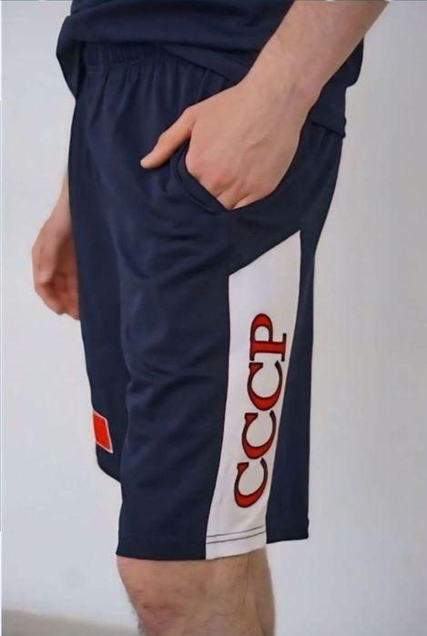 футболка и шорты рисунком гербом СССР РЕТРО стиль 8Ох