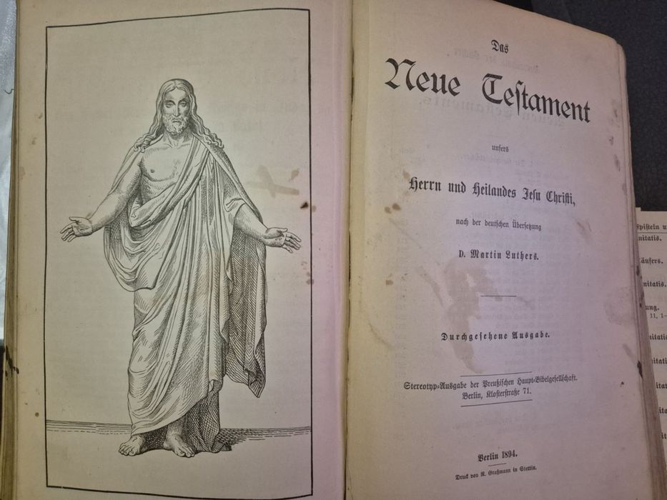 ПРОМОЦИЯ! Стара немска Библия - 1894г.